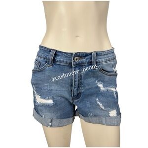 KanCan Denim Distressed Jean Shorts